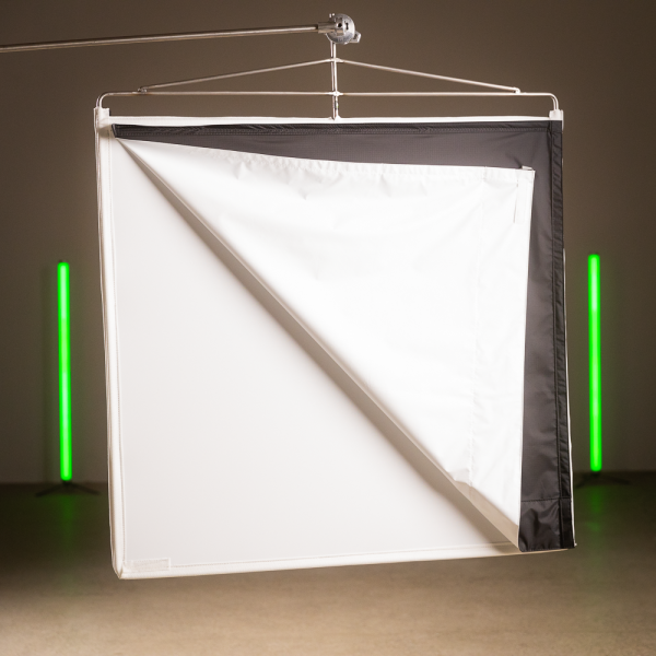 Flag 1,0×1,0m / 40×40″ Floppy Ultrabounce Black / White